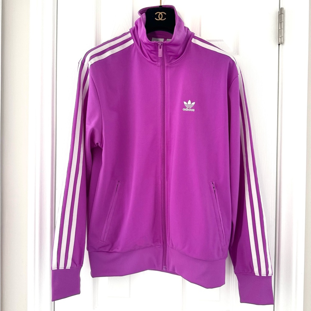 2pcs adidas Firebird Track Jacket and Wide leg Satin Pants Set - Picture 3 of 13